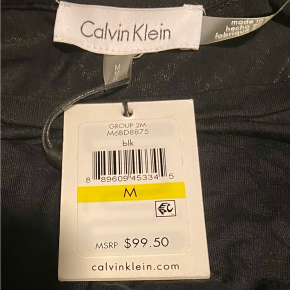 NWT Calvin Klein Sleeveless Mixed Media Maxi Dress - Picture 8 of 11